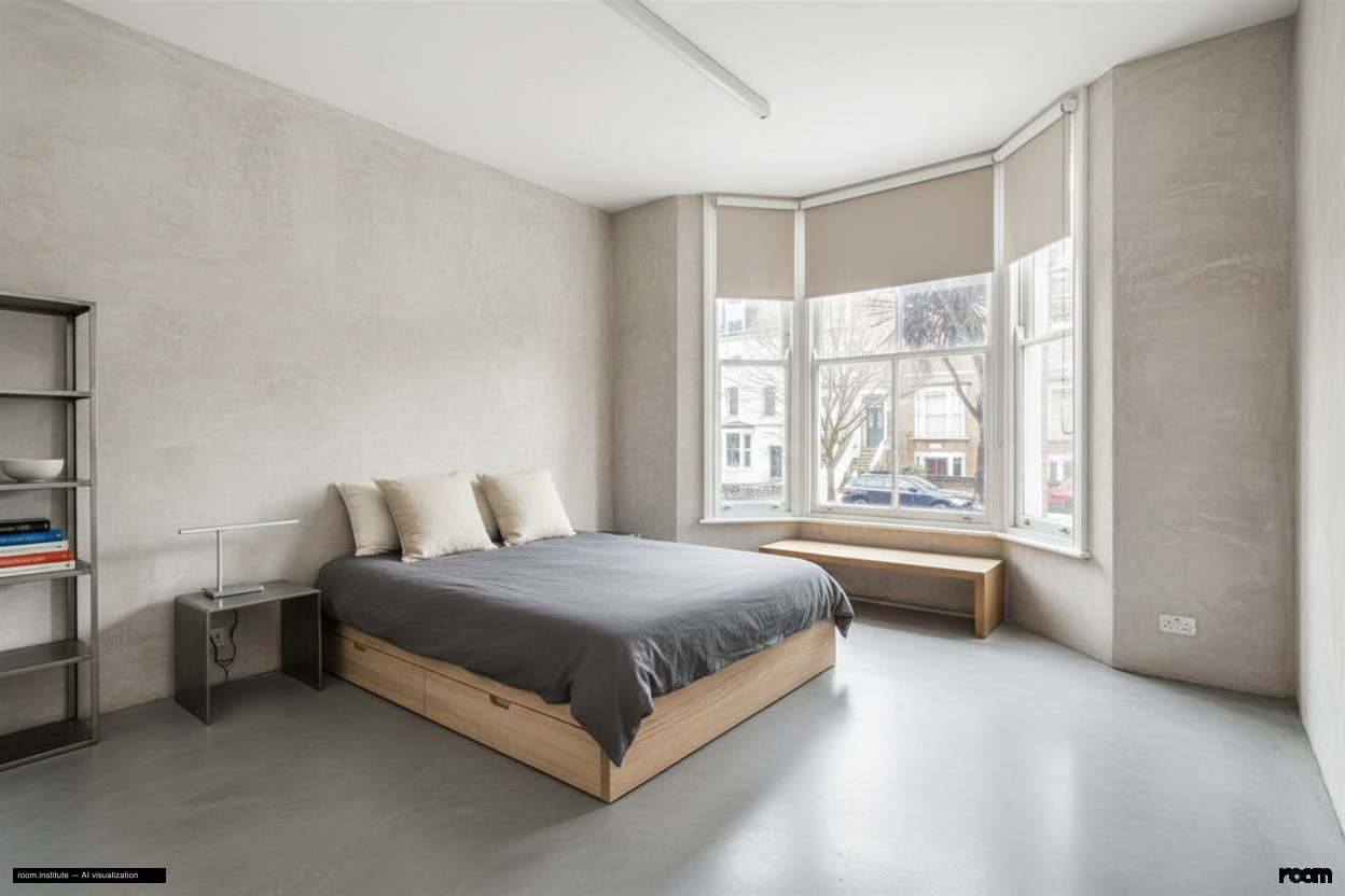 Amhurst Road, Hackney Bedroom — Unburdened Volume design direction