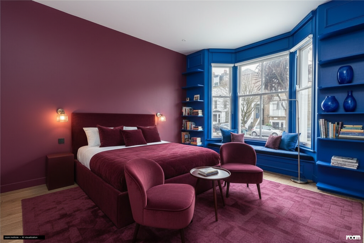 Amhurst Road, Hackney Bedroom — Emotional Chroma design direction