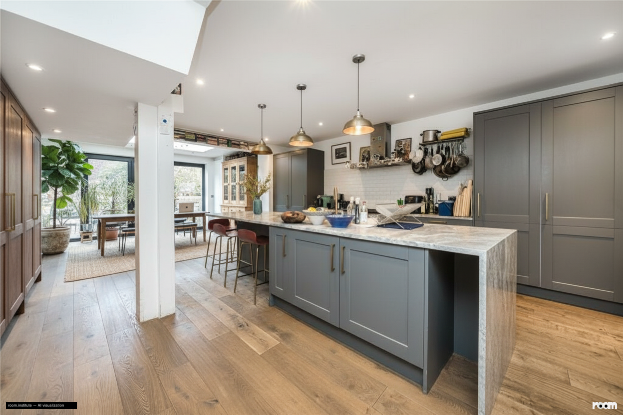 Amhurst Road, Hackney Kitchen — Weighted Depth design direction