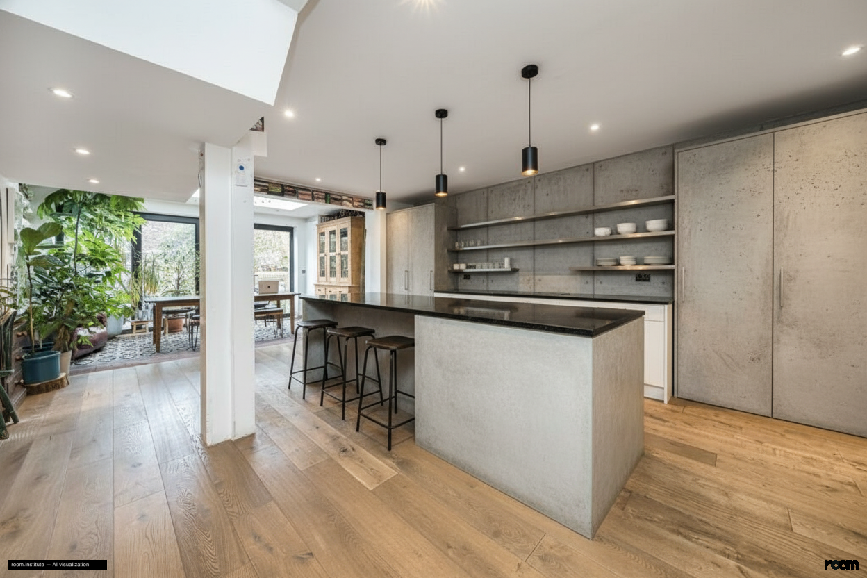 Amhurst Road, Hackney Kitchen — Essential Inquiry design direction