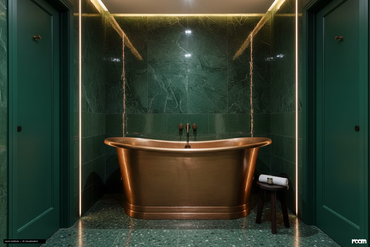Florida Street, Bethnal Green Bathroom — Verdant Echoes design direction
