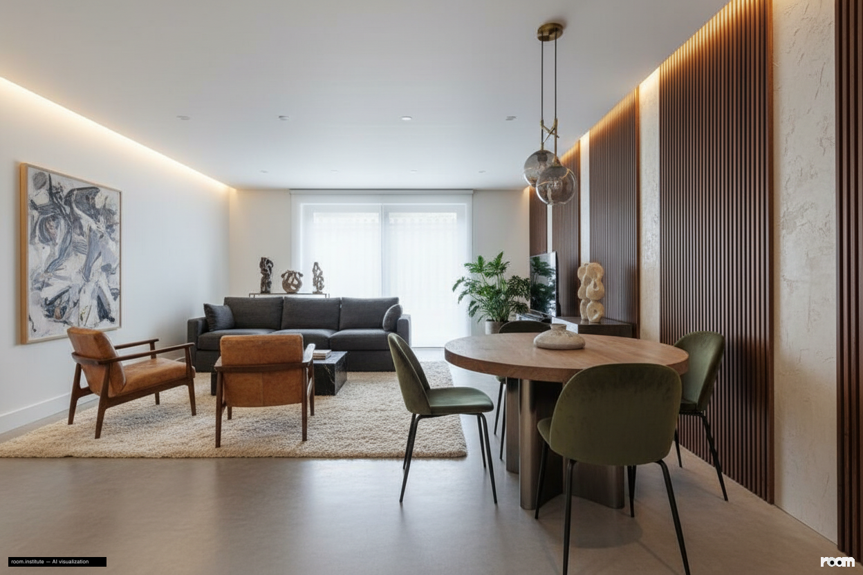 Florida Street, Bethnal Green Living Room — Tactile Echoes design direction