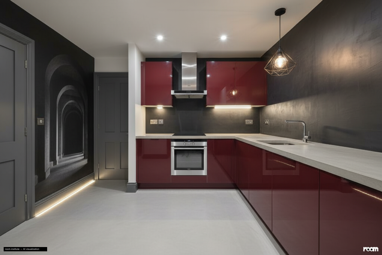 Florida Street, Bethnal Green Kitchen — Crimson Insight design direction