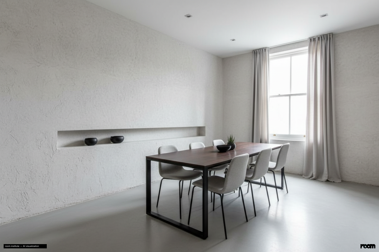 Whellock Road, Bedford Park, Chiswick Dining Room — Plaster & Frame design direction