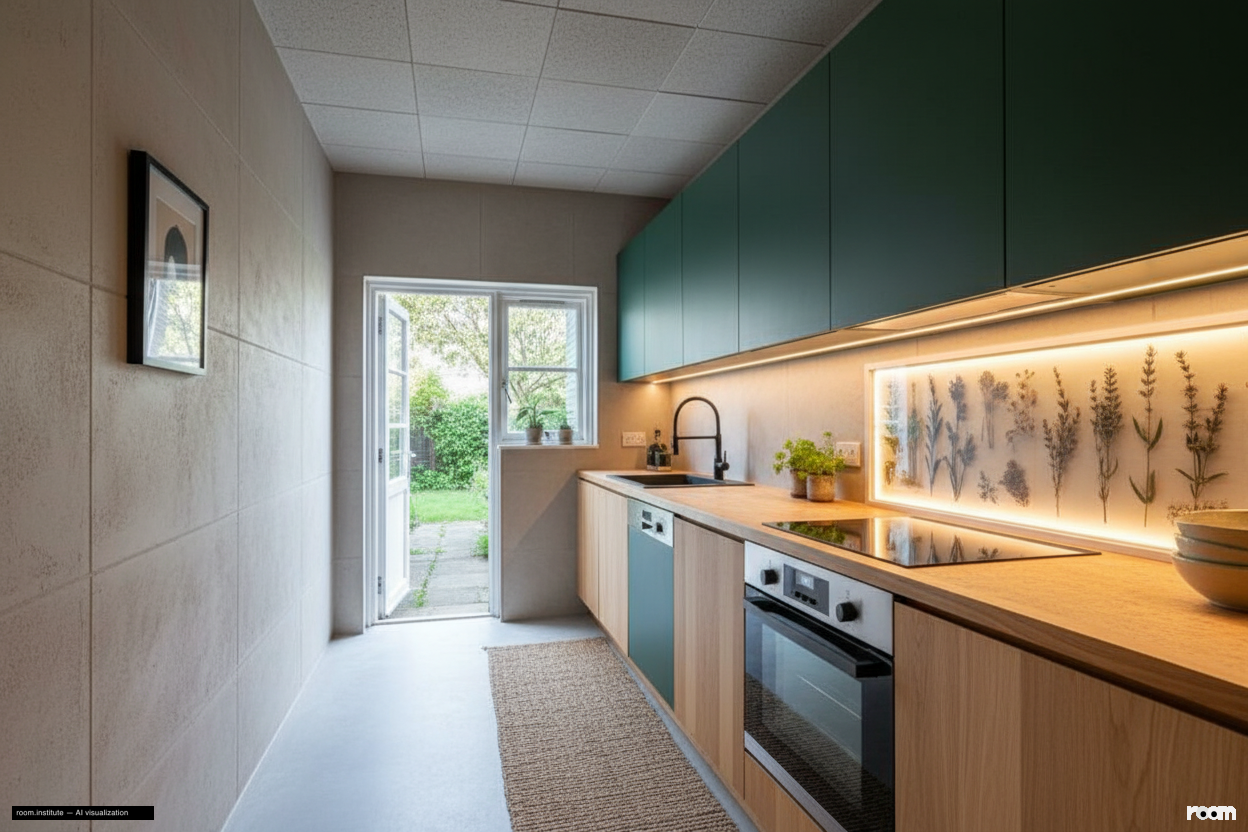 Whellock Road, Bedford Park, Chiswick Kitchen — Botanical Glow design direction
