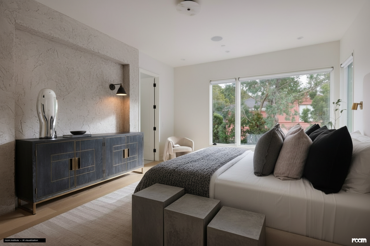 10 5th Ave Bedroom — Monochromatic Reverie design direction