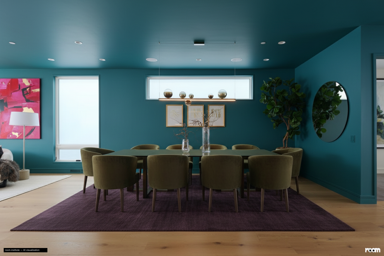 10 5th Ave Dining Room — Saturated Contrast design direction
