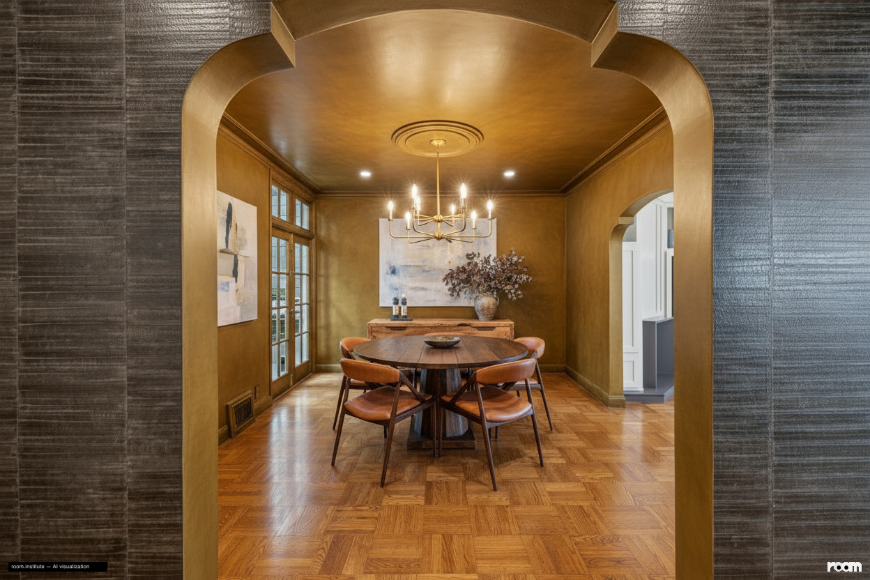 1967 Green St Dining Room — Aged Refinement design direction