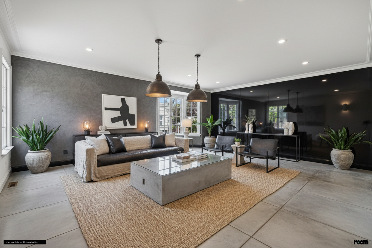 1967 Green St Living Room — Opposite Resonance design direction