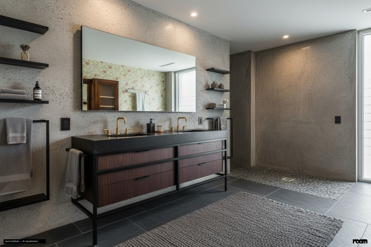 2070 Bush St Bathroom — Structured Surfaces design direction