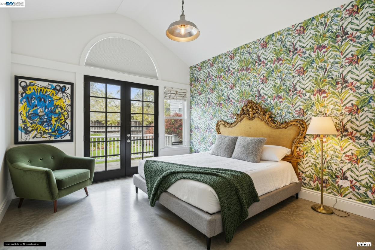 2070 Bush St Bedroom — Structured Interruption design direction