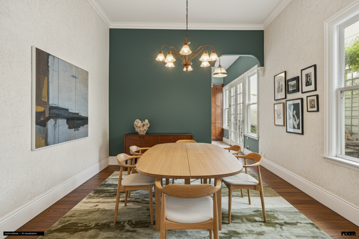 2070 Bush St Dining Room — Heavy & Light design direction