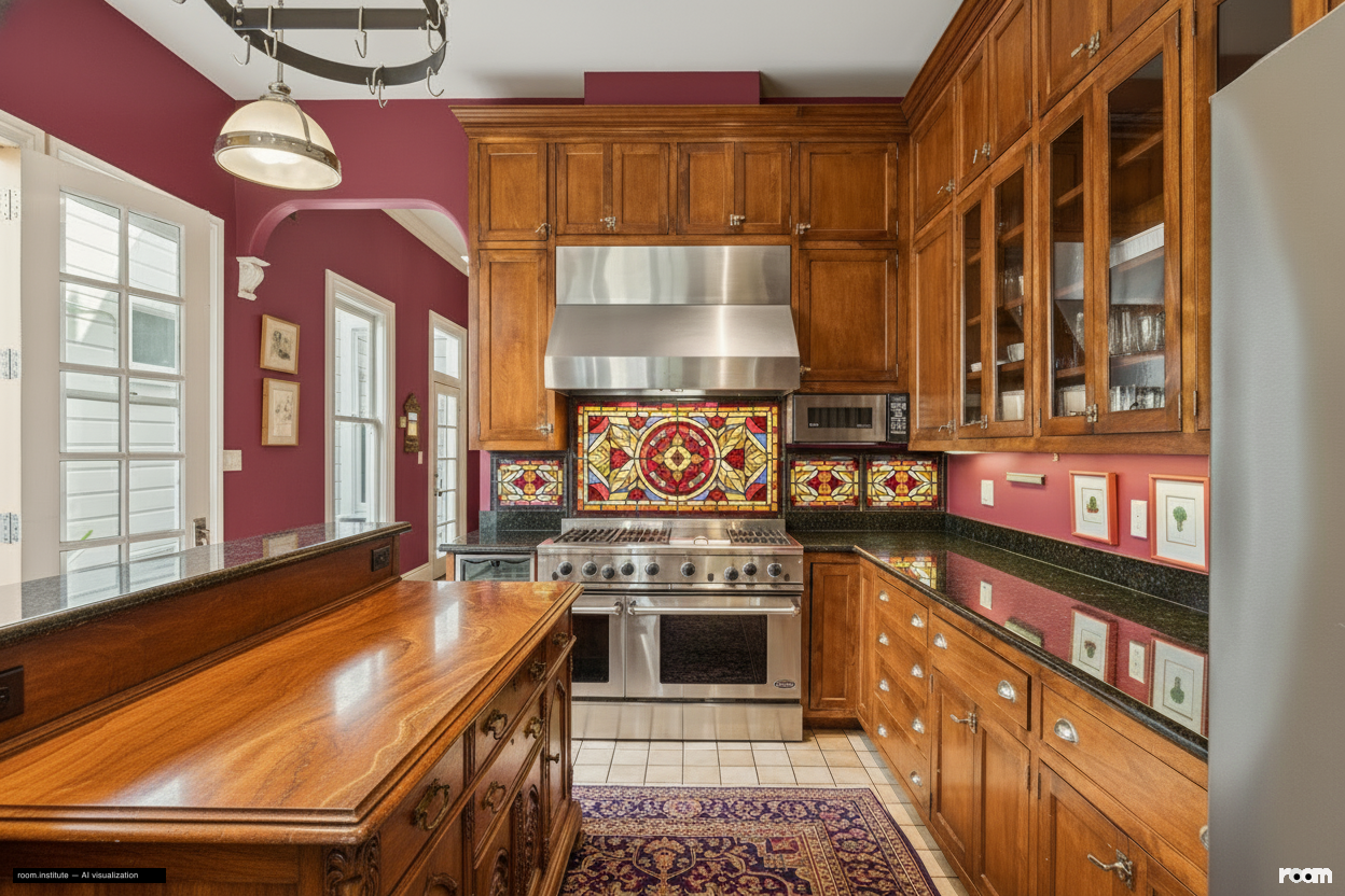 2070 Bush St Kitchen — Elevated Utility design direction