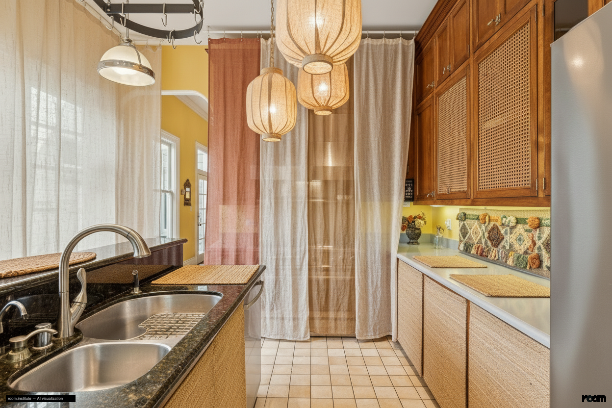 2070 Bush St Kitchen — Woven Tapestry Kitchen design direction