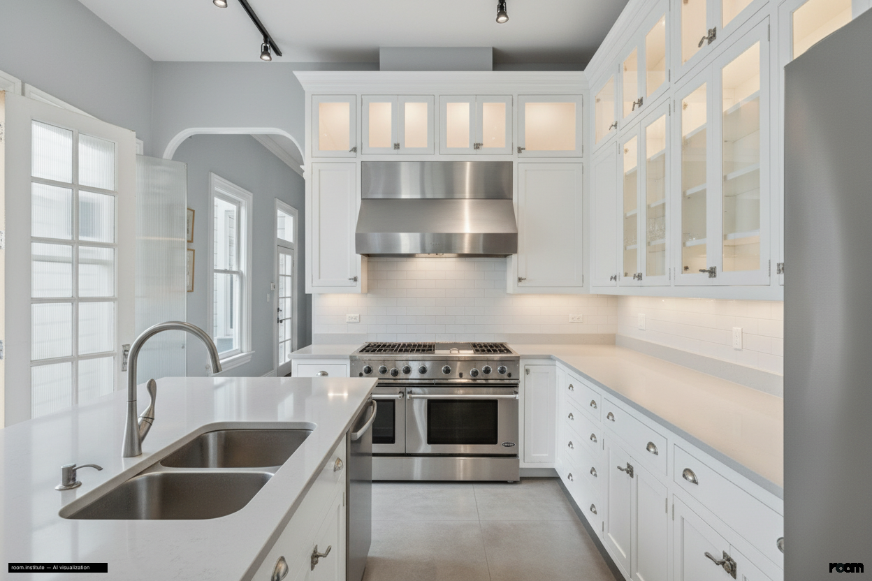 2070 Bush St Kitchen — Shifting Luminance design direction