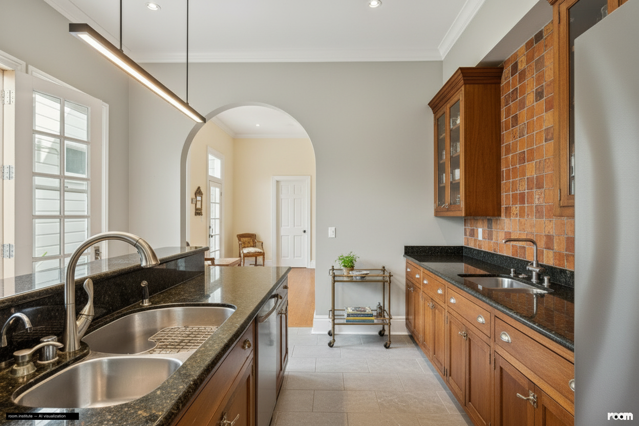 2070 Bush St Kitchen — Offset Emphasis design direction