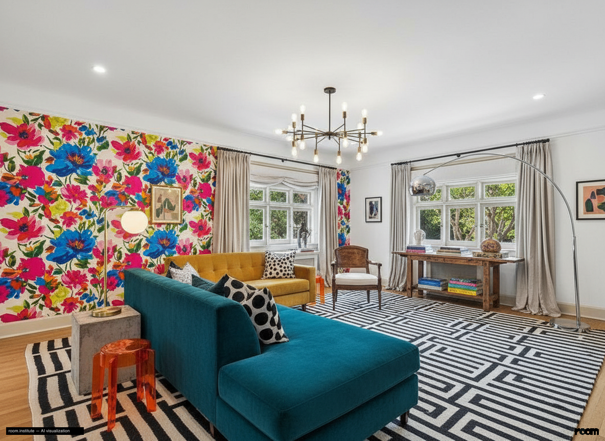 2196 Jackson St Bedroom — Collected Juxtaposition design direction