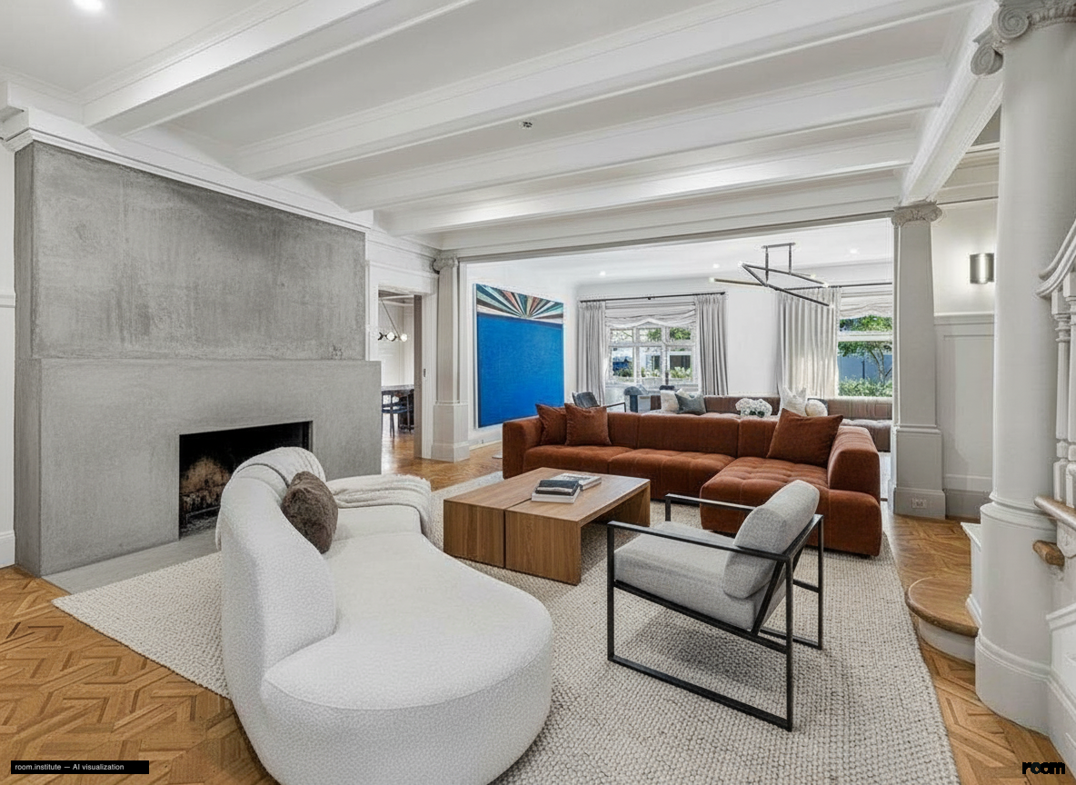 2196 Jackson St Bathroom — Raw & Refined design direction