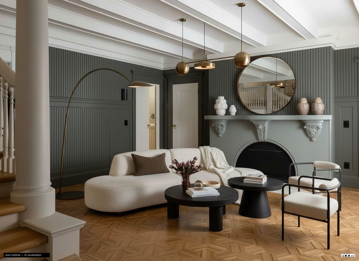 2196 Jackson St Kitchen — Echoed Grandeur design direction