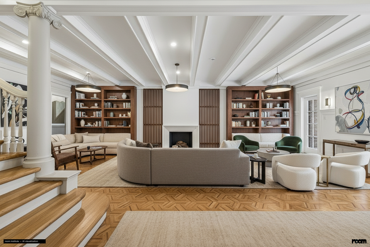 2196 Jackson St Living Room — Balanced Enclosures design direction