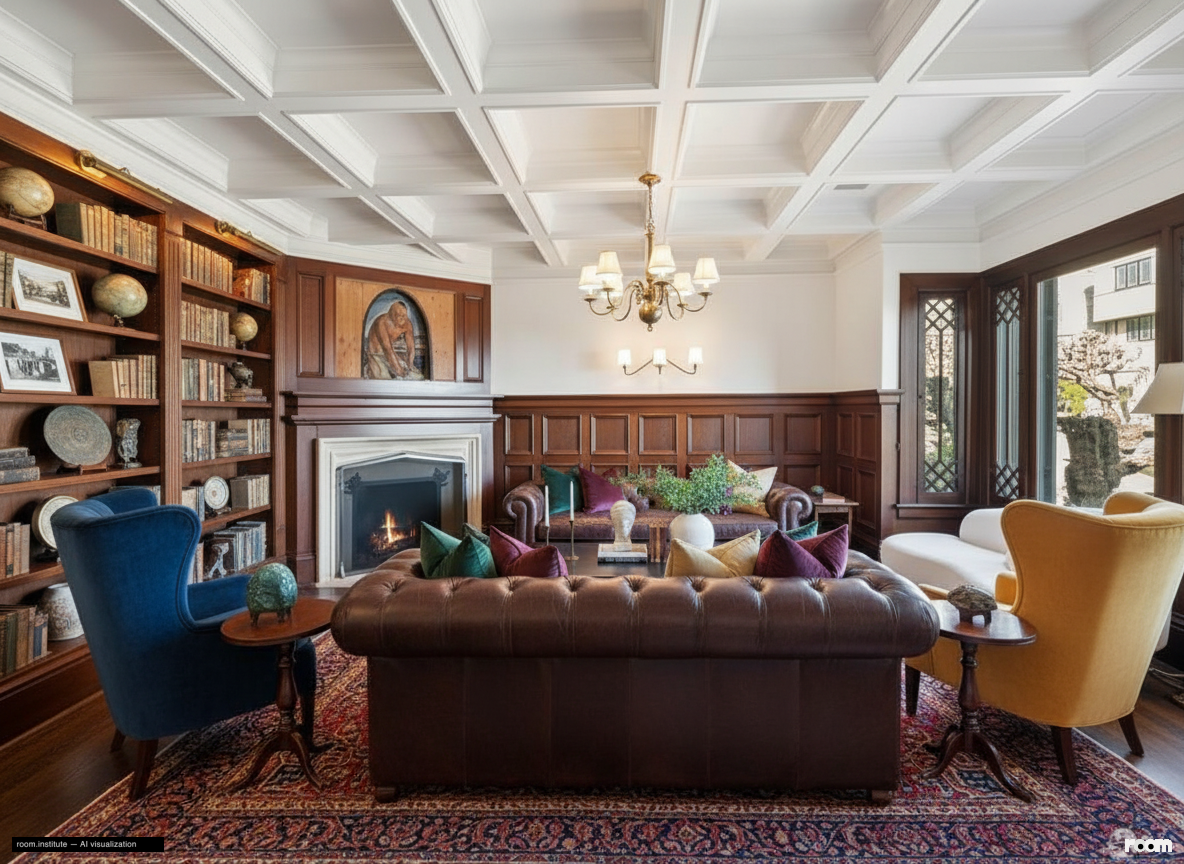 2535 Vallejo St Living Room Alt Angle — Heirloom Layers design direction