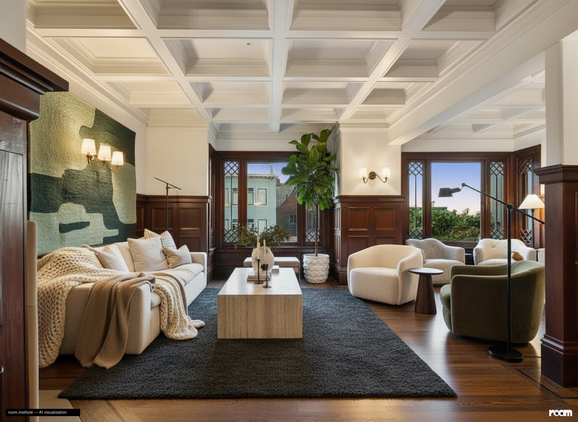 2535 Vallejo St Living Room Alt Angle 2 — Sensory Tapestry design direction