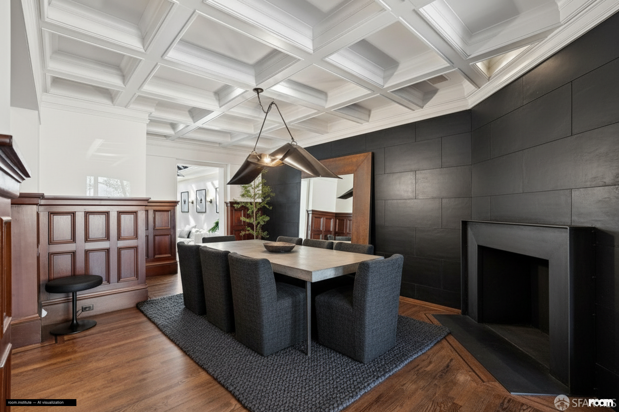 2535 Vallejo St Dining Room — Subdued Elements design direction