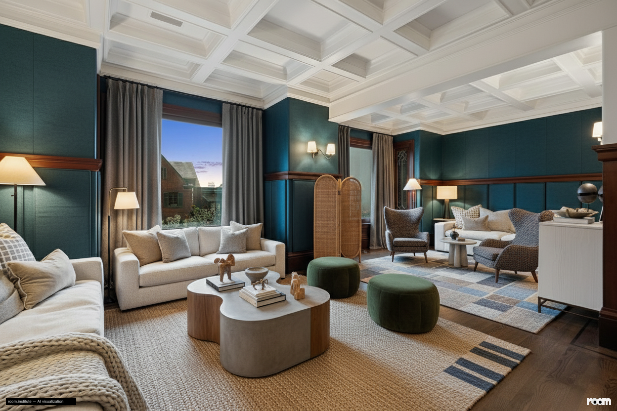 2535 Vallejo St Living Room — Woven Enclosure design direction