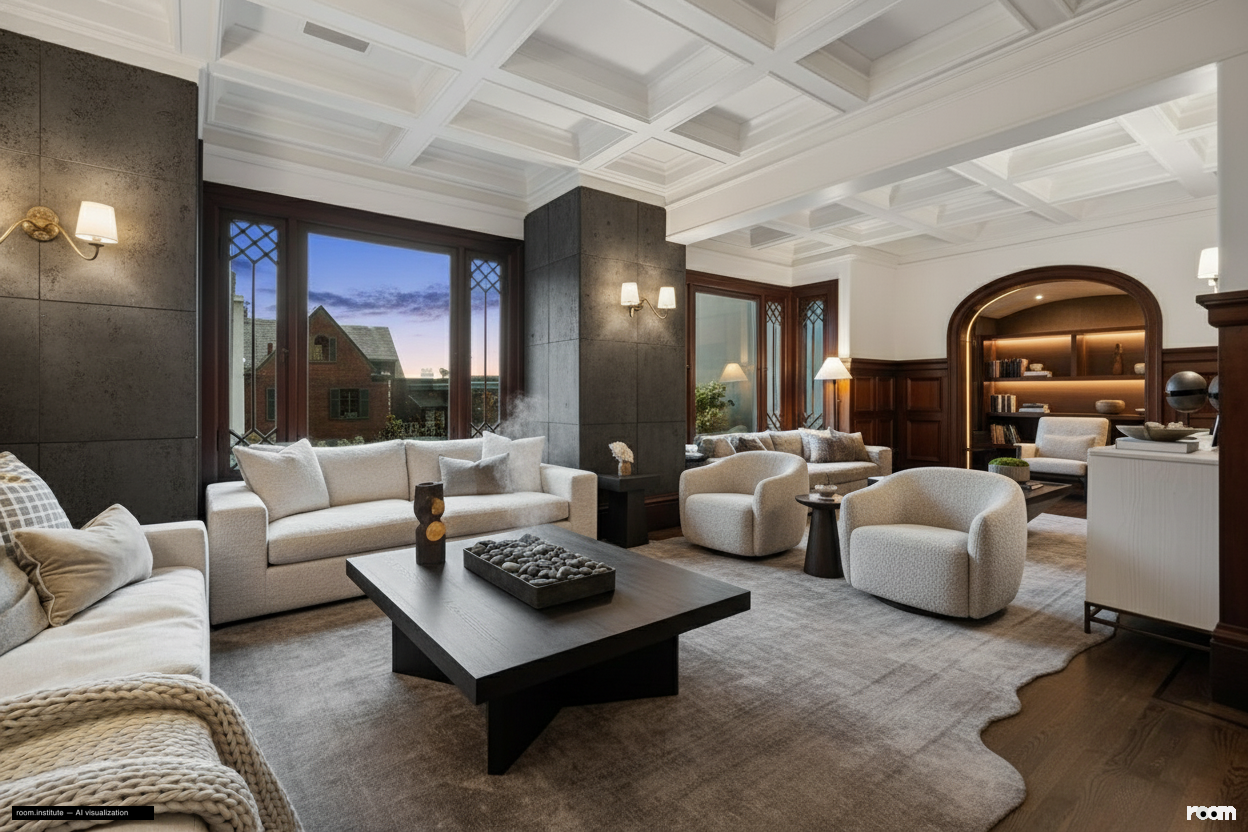 2535 Vallejo St Living Room — Silent Roar design direction