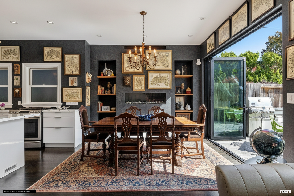 439-443 Jersey St Dining Room — Collected Echoes design direction