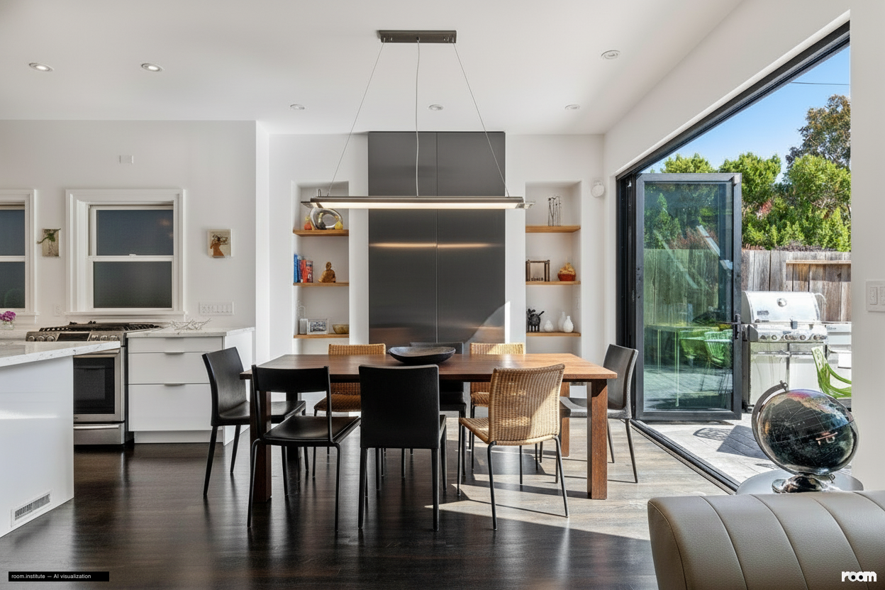 439-443 Jersey St Dining Room — Bent Gaze design direction