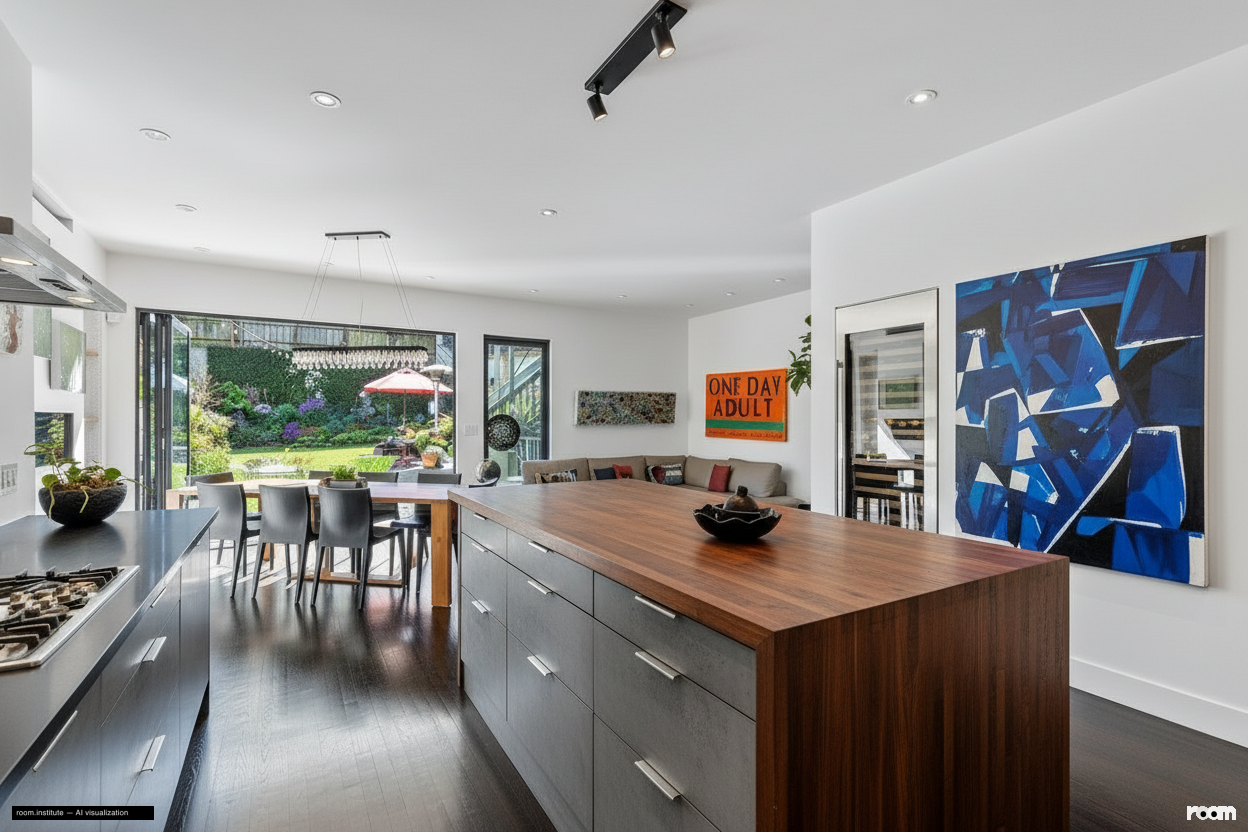 439-443 Jersey St Kitchen — Unbalanced Grid design direction