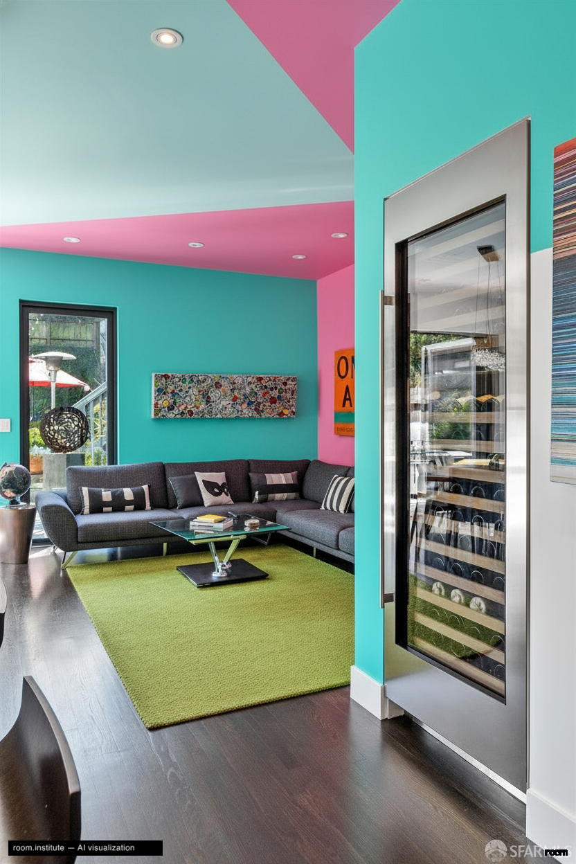 439-443 Jersey St Living Room — Volumetric Hues design direction