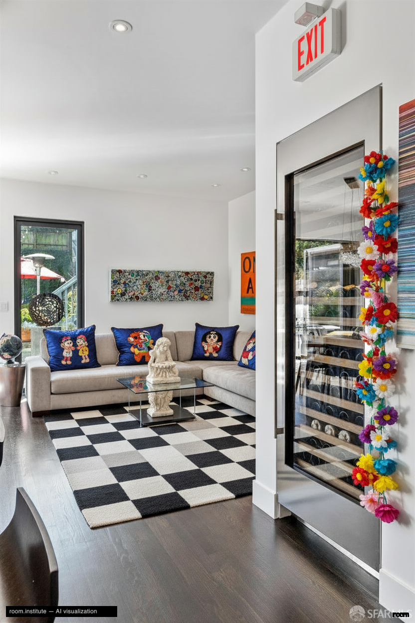 439-443 Jersey St Living Room — Juxtaposed Fables design direction