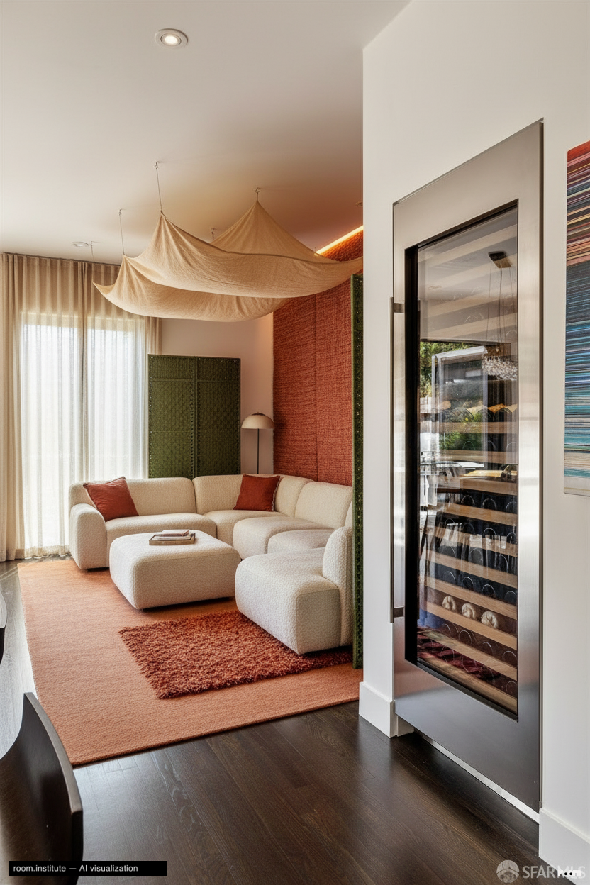 439-443 Jersey St Living Room — Fabric Domain design direction